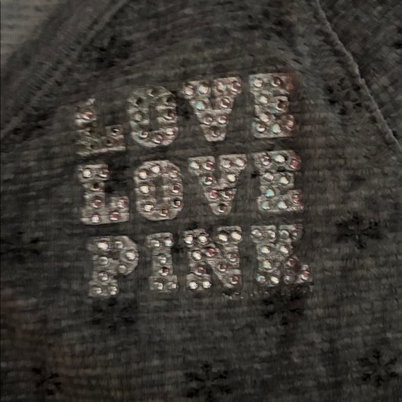 PINK Victoria's Secret Gray Patterned pajama set - Picture 5 of 6